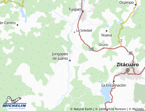 Mapa MICHELIN Tepangareo - ViaMichelin