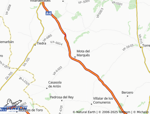 MICHELIN Mota del Marqués map - ViaMichelin