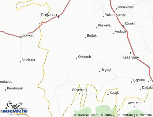 MICHELIN Özdemir map - ViaMichelin