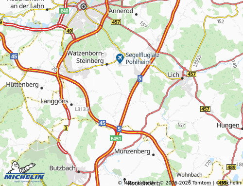 MICHELIN Grüningen map - ViaMichelin