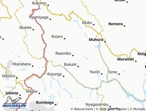 Mapa MICHELIN Rwamiko - ViaMichelin