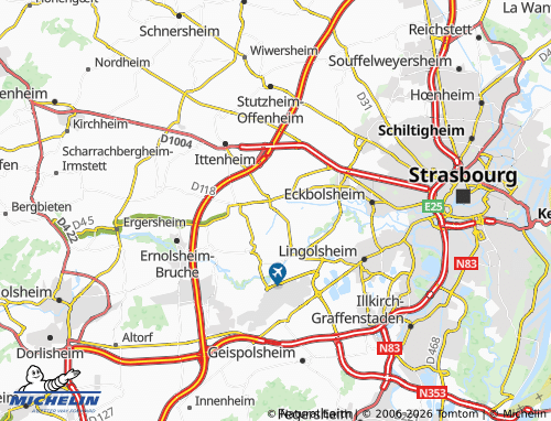 Mapa MICHELIN Achenheim - ViaMichelin