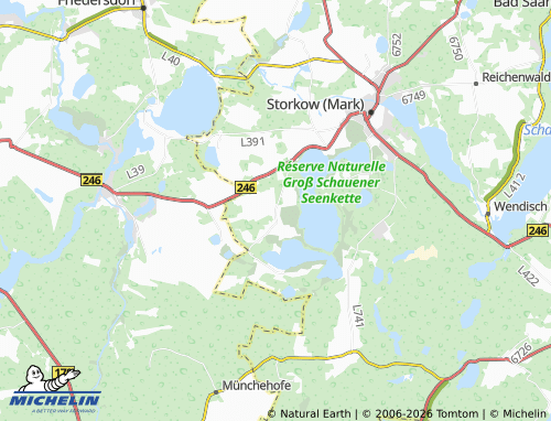 MICHELIN Selchow map - ViaMichelin