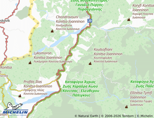 MICHELIN Nikanoras map - ViaMichelin