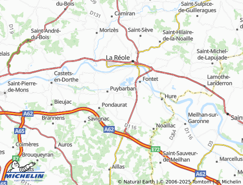 MICHELIN-Landkarte Blaignac - ViaMichelin