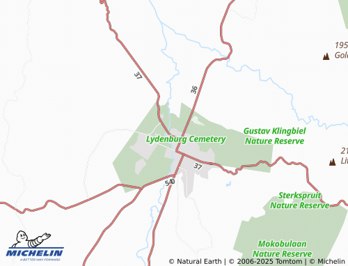 MICHELIN Lydenburg Extension 21 map - ViaMichelin