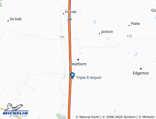 Mappa MICHELIN Dearborn - ViaMichelin