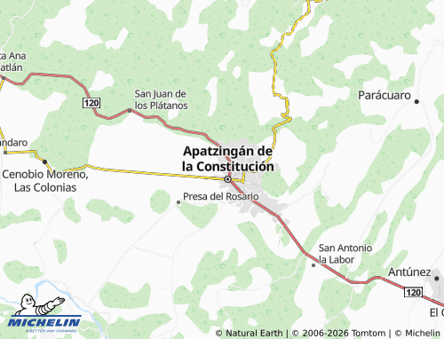Mapa MICHELIN Tierras Blancas I - ViaMichelin