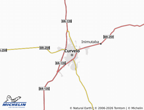 Mapa MICHELIN Curvelo - ViaMichelin