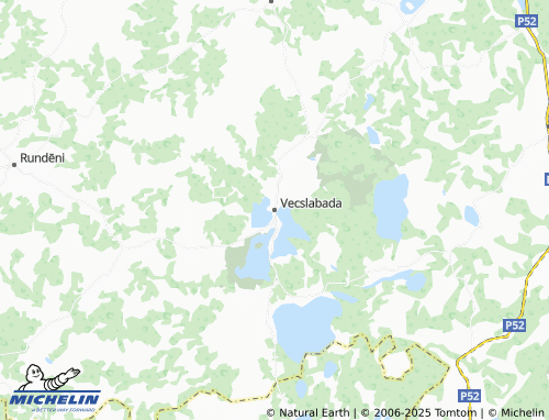 MICHELIN Vecslabada map - ViaMichelin