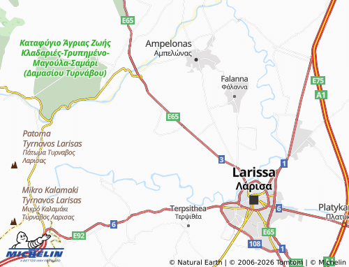 Mapa MICHELIN Dendra - ViaMichelin