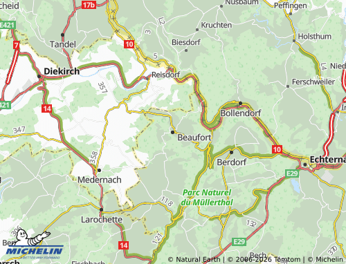 Mapa MICHELIN Beaufort - ViaMichelin