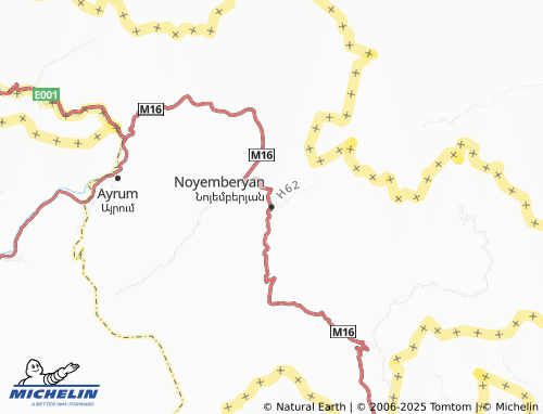 MICHELIN Noyemberyan map - ViaMichelin
