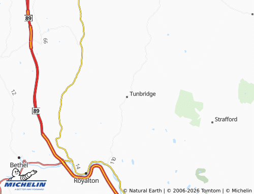 Mapa MICHELIN Tunbridge - ViaMichelin