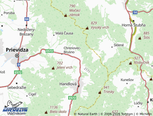 Mapa MICHELIN Ráztočno - ViaMichelin