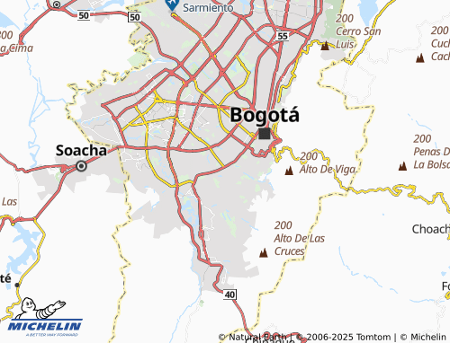 Carte MICHELIN San José Sur - ViaMichelin