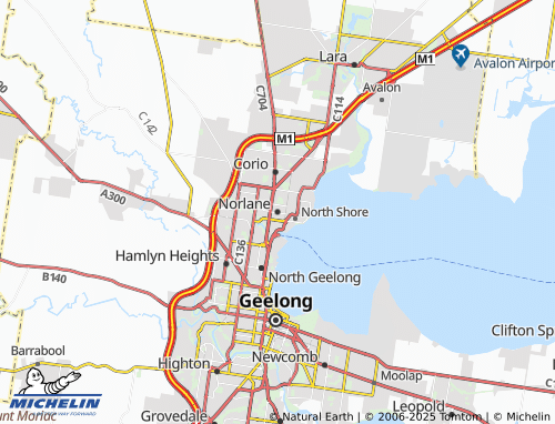 MICHELIN Norlane map - ViaMichelin