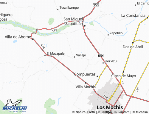 Mappa MICHELIN Vallejo - ViaMichelin