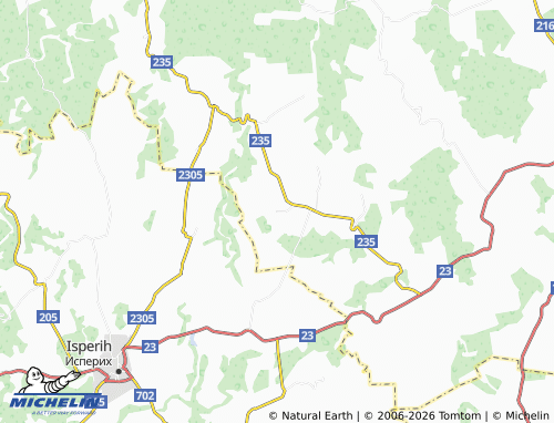 Mappa MICHELIN Oreshene - ViaMichelin