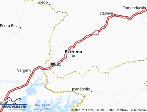 MICHELIN Extrema map - ViaMichelin