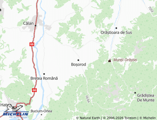 MICHELIN Boșorod map - ViaMichelin
