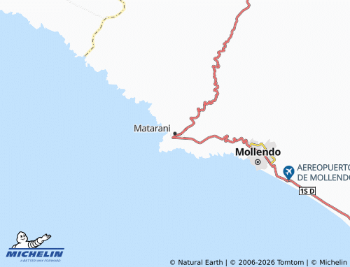 MICHELIN Matarani map - ViaMichelin
