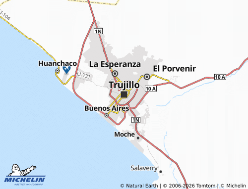 Carte MICHELIN Trujillo - ViaMichelin