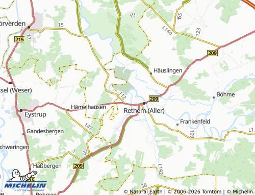 MICHELIN Wohlendorf map - ViaMichelin