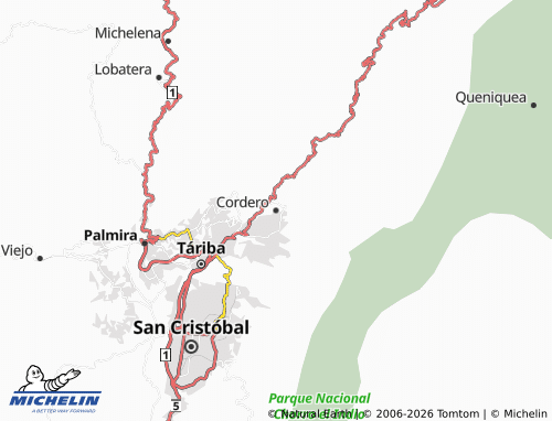MICHELIN-Landkarte Cordero - ViaMichelin