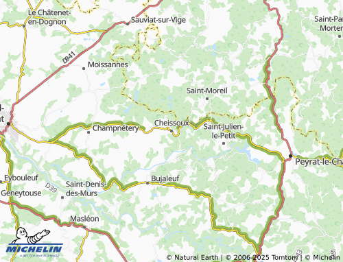 MICHELIN-Landkarte Cheissoux - ViaMichelin