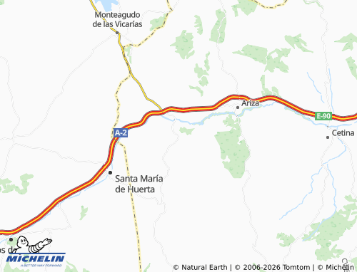 MICHELIN Monreal de Ariza map - ViaMichelin
