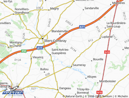 MICHELIN Charonville map - ViaMichelin