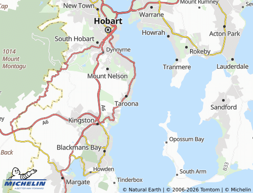 Mapa MICHELIN Taroona - ViaMichelin