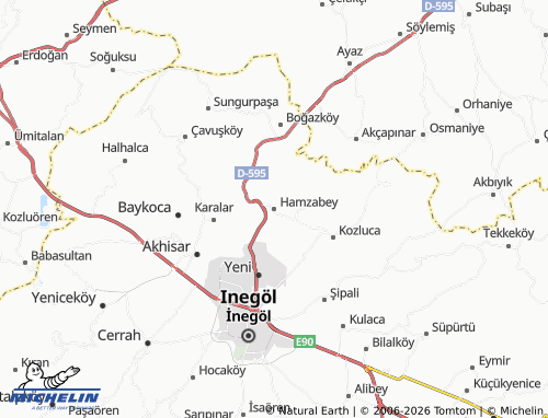 MICHELIN Hamzabey map - ViaMichelin