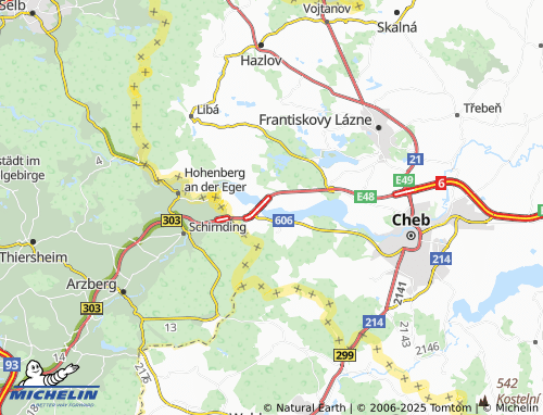 Mapa MICHELIN Bříza - ViaMichelin