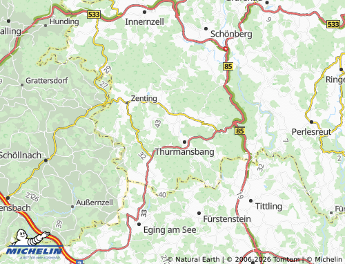 MICHELIN Gingharting map - ViaMichelin