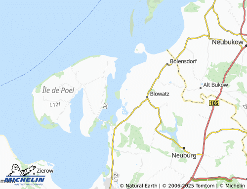 MICHELIN-Landkarte Damekow - ViaMichelin