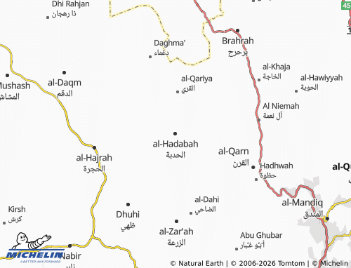 MICHELIN-Landkarte al-Hadabah - ViaMichelin
