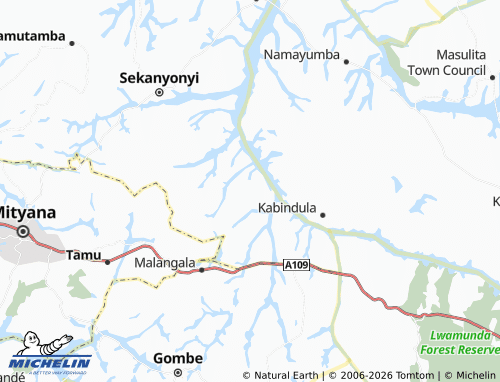 Kaart MICHELIN Namungo - ViaMichelin