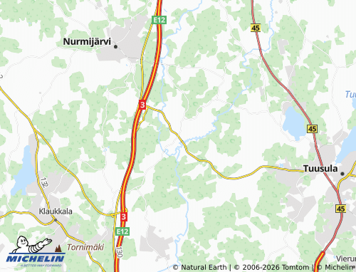 MICHELIN Palojoki map - ViaMichelin