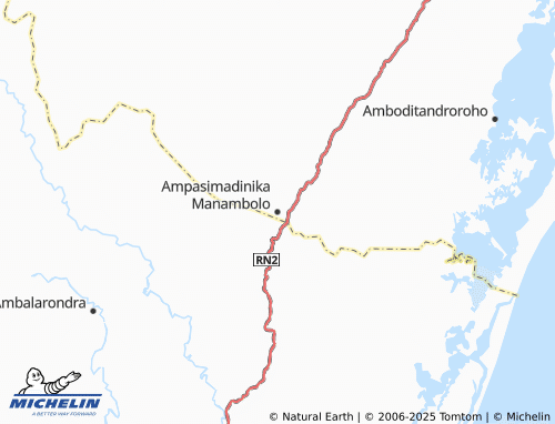MICHELIN Ampasimadinika Manambolo map - ViaMichelin