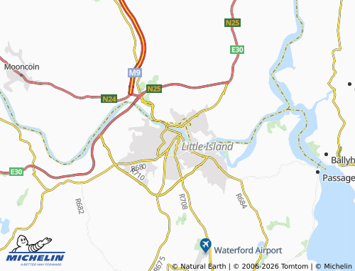 MICHELIN Waterford map - ViaMichelin