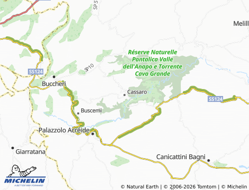 MICHELIN Cassaro map - ViaMichelin