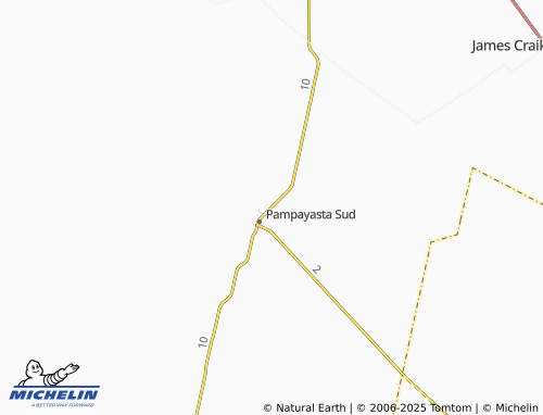 Kaart MICHELIN Pampayasta Norte - ViaMichelin