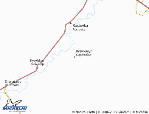 MICHELIN Kyzylkayyn map - ViaMichelin
