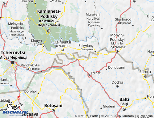 Mapa MICHELIN Briceni - ViaMichelin