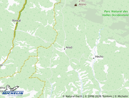 Mappa MICHELIN Ansó - ViaMichelin
