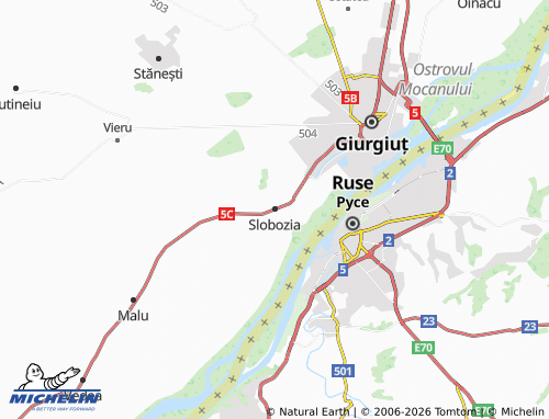 MICHELIN Slobozia map - ViaMichelin