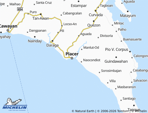 MICHELIN Daanlungsod map - ViaMichelin