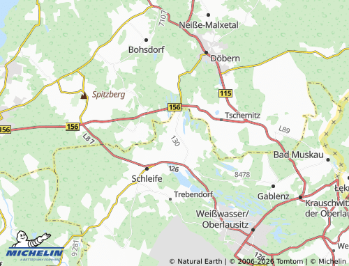 MICHELIN Groß Düben map - ViaMichelin